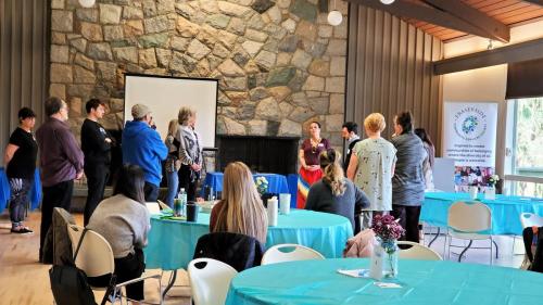 Fraserside employees took part in the Sacred Fire exercise to understand how removing children from a community impacts its people
