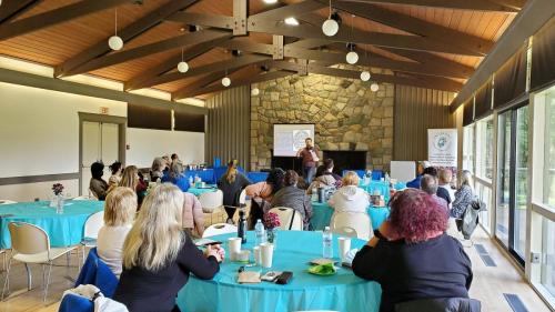 IRSSS presenter Wesley Scott talks about the history and impacts of Indian Residential Schools in Canada followed by a discussion on cultural agility and competency