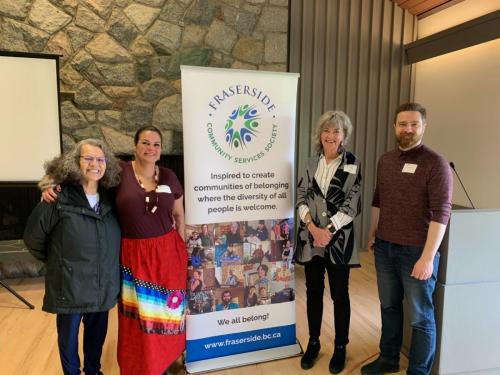 Lynda with IRSSS presenters Elder Gertie Pierre (extreme left), Chas Coultee (second from left), and Wesley Scott (extreme right)