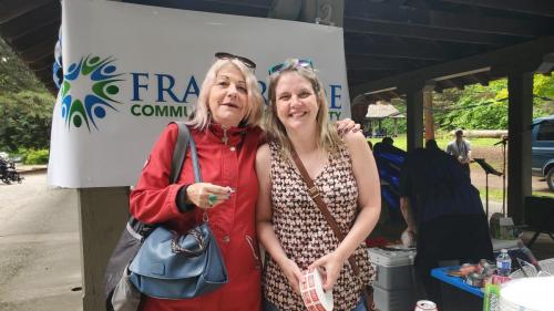 Attendees included Fraserside's employees, persons served, Board members, and other guests