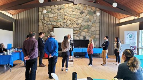 Fraserside employees took part in the Sacred Fire exercise to understand how removing children from a community impacts its people